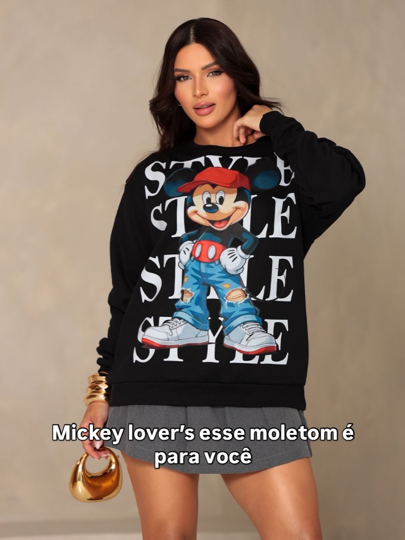 Uma geração toda apaixonada por Mickey Mouse e esse moletom está perfeito… 🤌🏻🐭