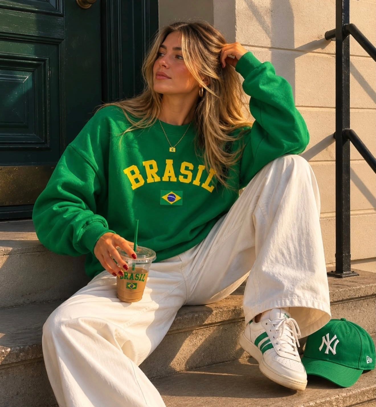 Quentinha e estilosa para o próximo jogo 🇧🇷💛