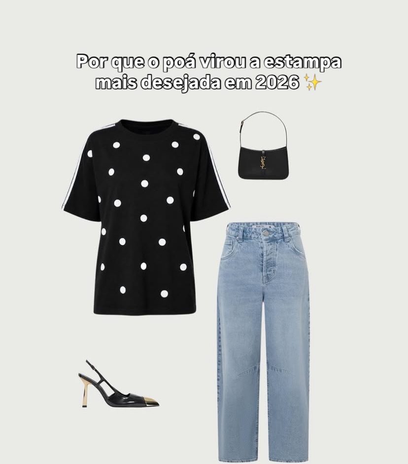 Por que o poá virou a estampa mais desejada de 2026? ✨
Clássico, elegante e atemporal, o poá voltou com força total e conquistou as principais tendências da moda. Fácil de combinar, ele transita do look casual ao sofisticado, trazendo um toque de feminilidade e charme para qualquer produção.
E você, já entrou para o time apaixonado pelo poá? 🖤🤍