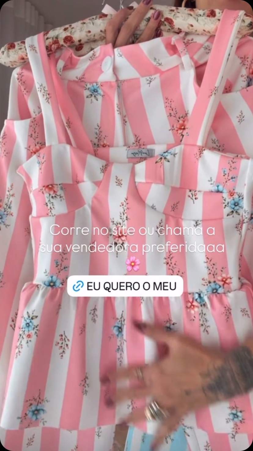 Está atrás de um conjunto diferente? romântico? e que você não vai chegar no seu evento igual a todo mundo… 💖🩵
Esse é o nosso Gaya, em tecido de ótima qualidade, caimento impecável, estampa exclusiva e nas cores mais lindas da estação…