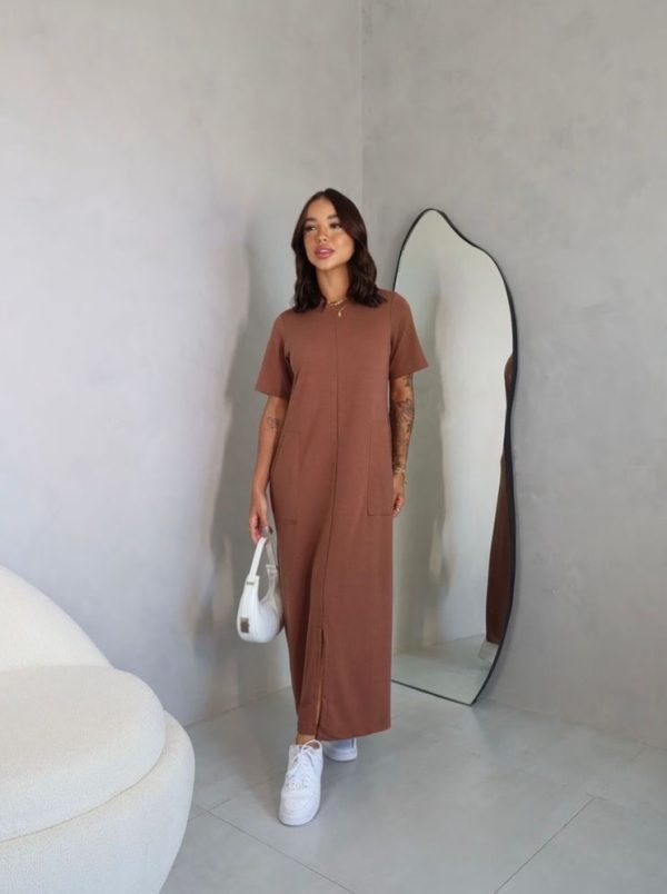 Vestido Karina Marrom