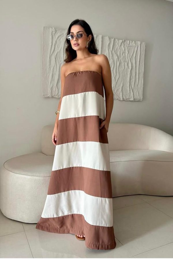 Vestido Carolina Marrom