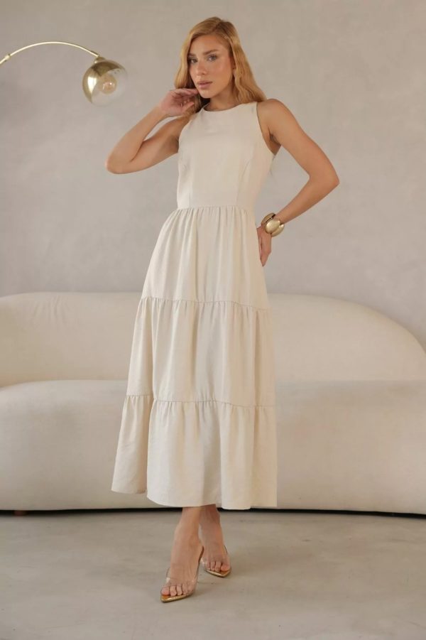 Vestido Flora Creme