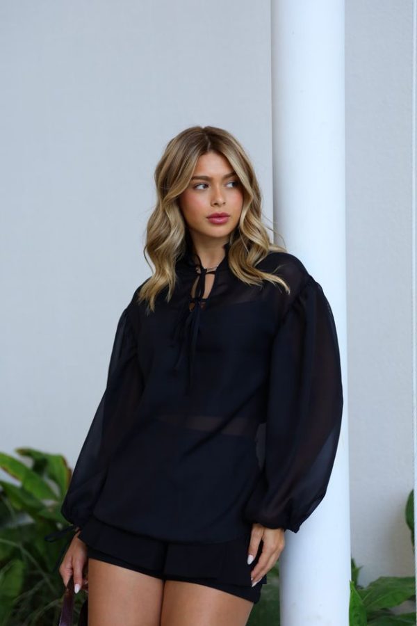 Blusa Rosalia Preto