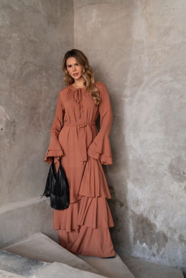 Vestido Gisele Marrom