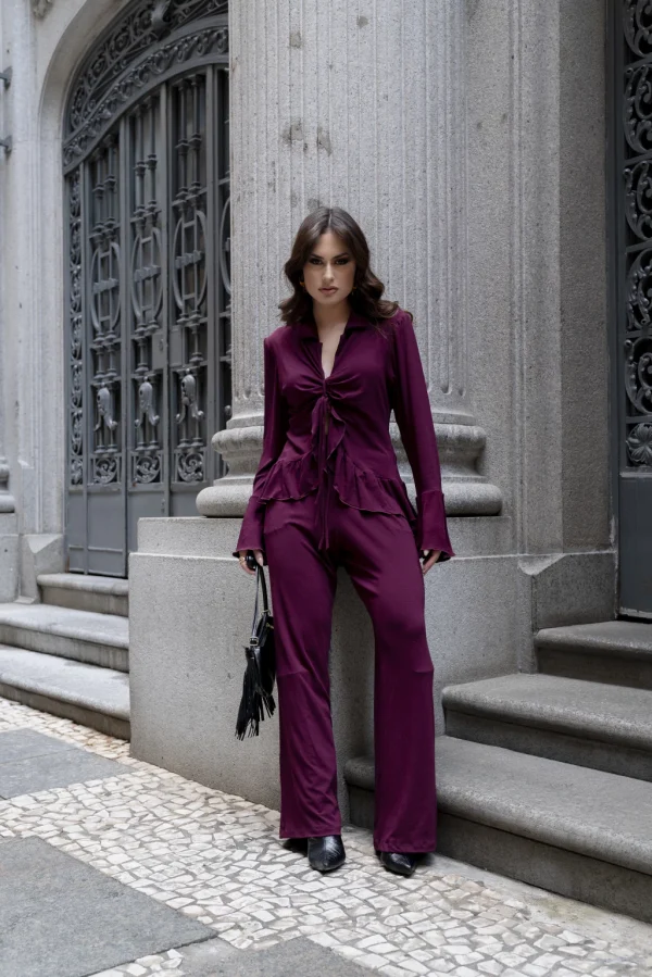 Conjunto Diana Vinho