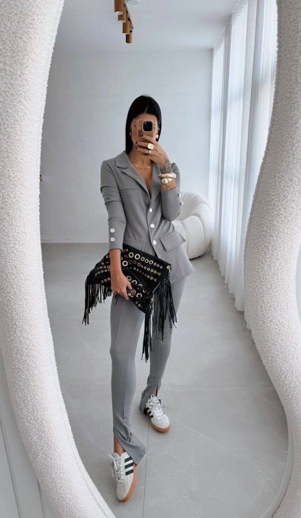 Conjunto Gisela Cinza