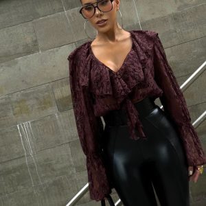 Cropped Nora Marrom