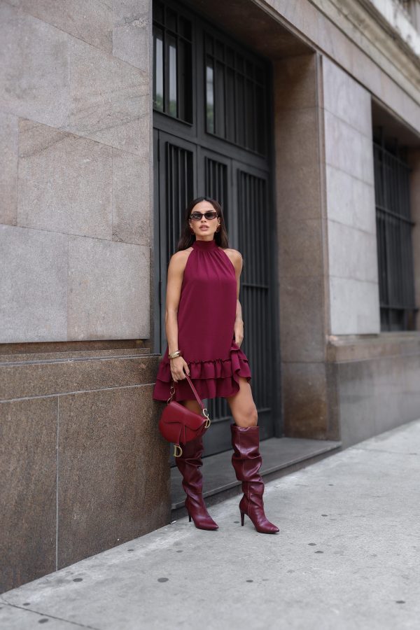 Vestido Gaia Marsala