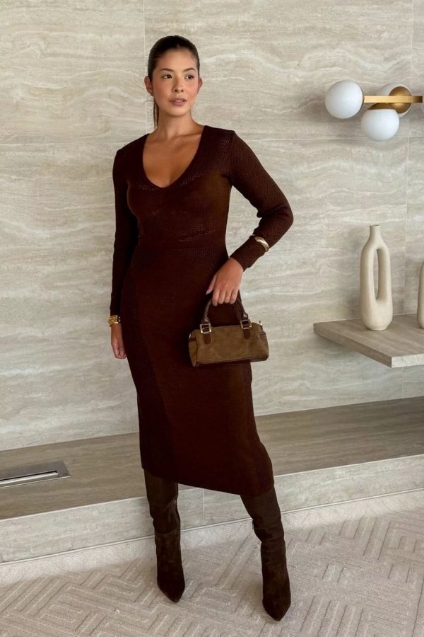 Vestido Lexi Marrom