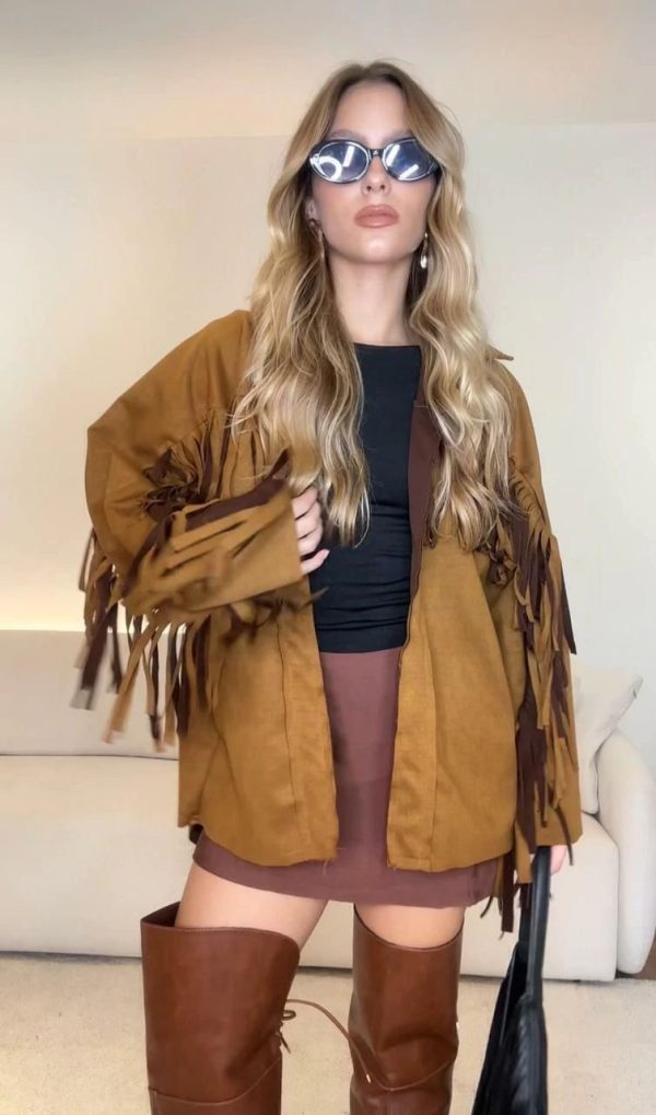 Casaco Giovanna Caramelo
