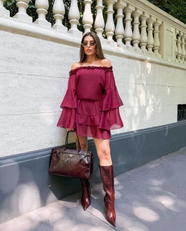 Vestido Lindsay Vinho