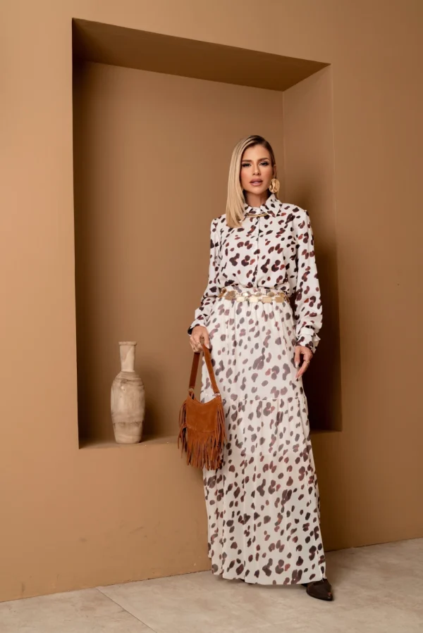 Saia Sueli Cow Print