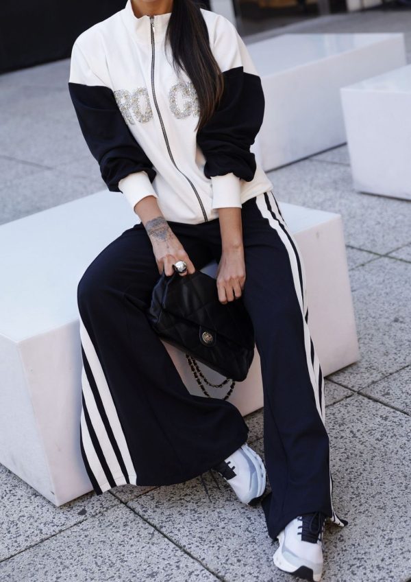 Jaqueta Rock Offwhite/Preta