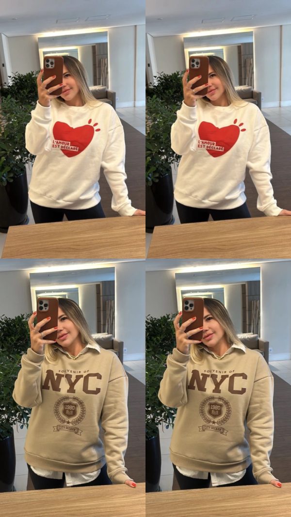 COMBO: Moletom Nyc + Moletom L’amor
