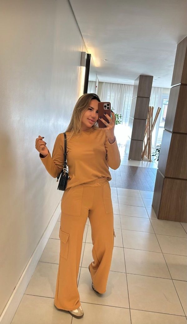 Conjunto Poliana Caramelo