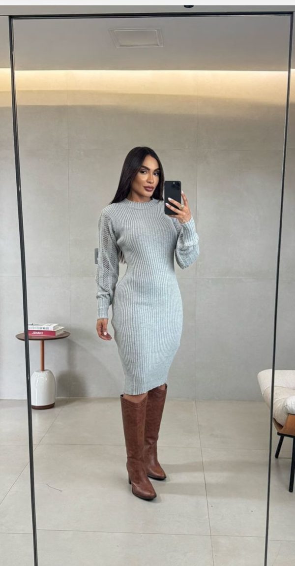 Vestido Bianca Cinza