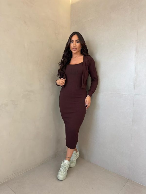 Conjunto Gabriela Marrom