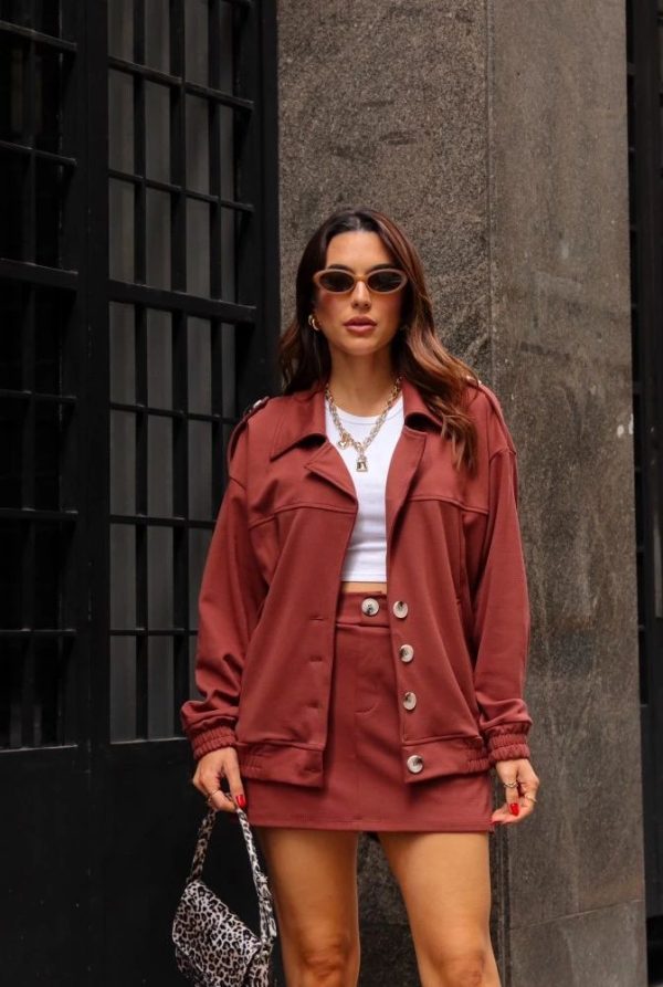 Conjunto Amanda Marrom