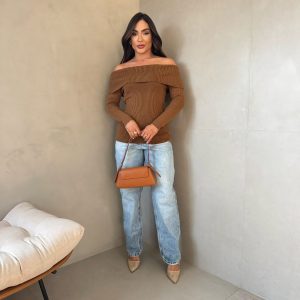 Blusa Cassia Marrom