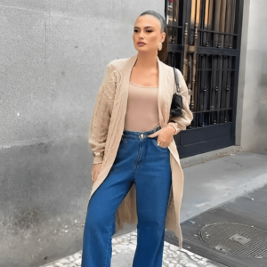 Cardigan Jaque Areia