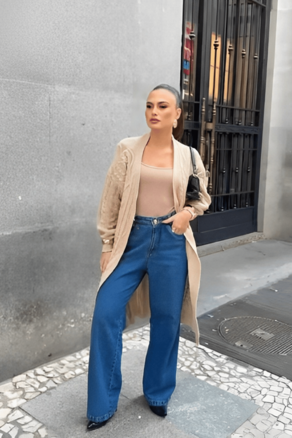 Cardigan Jaque Areia