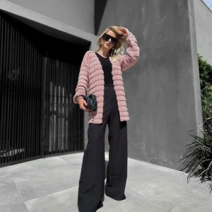 Cardigan Viola Rose