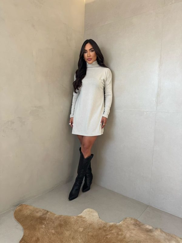 Vestido Laila Cinza