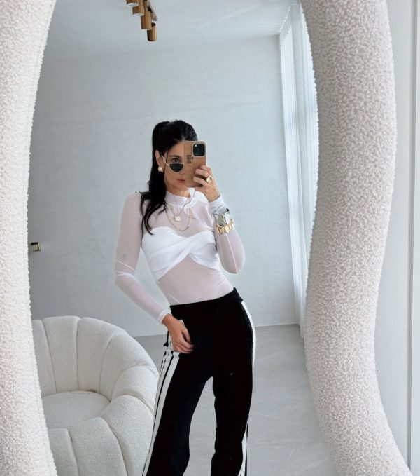 Body Tule Branco