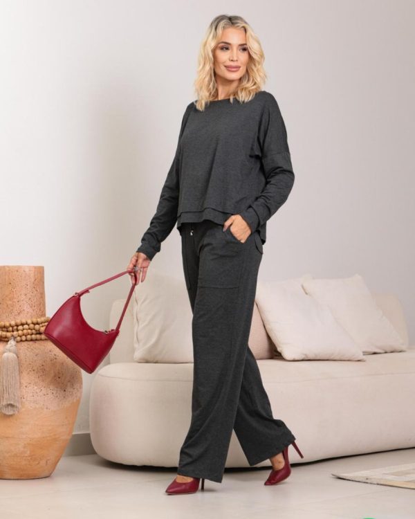 Conjunto Vanessa Cinza Chumbo