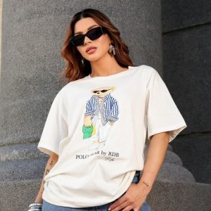 Camiseta Polo Bear Off/Azul