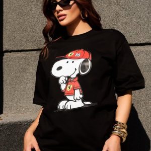 Camiseta Snoppy Preta