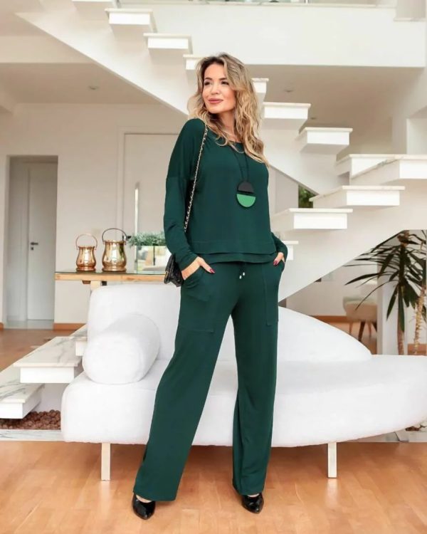 Conjunto Vanessa Verde Musgo