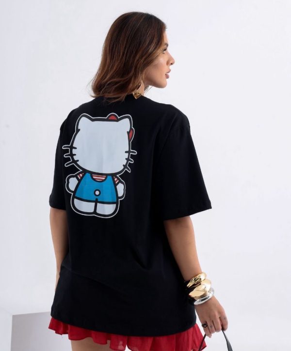 Camiseta New Hello Kitty Preta - Imagem 2