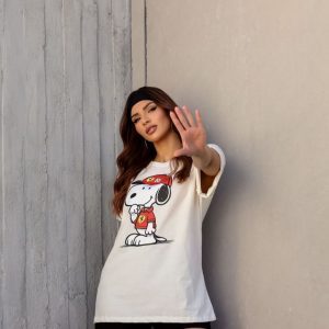 Camiseta Snoppy Offwhite