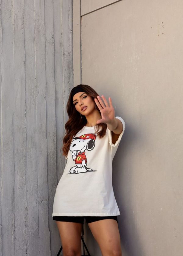 Camiseta Snoppy Offwhite