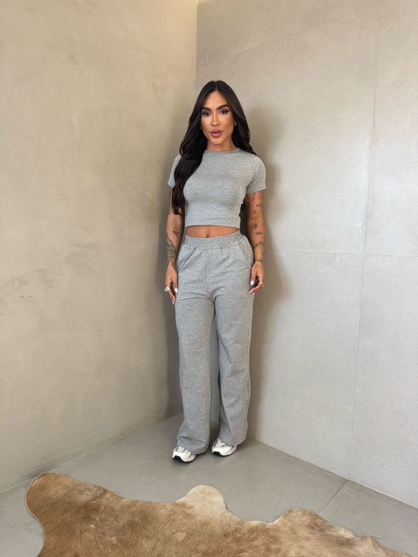Conjunto Cora Cinza