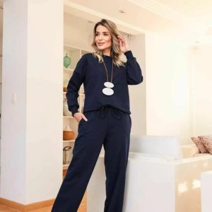 Conjunto Virginia Azul Marinho