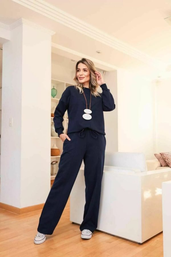 Conjunto Virginia Azul Marinho