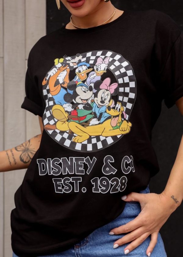 Camiseta Turma do Mickey Preta