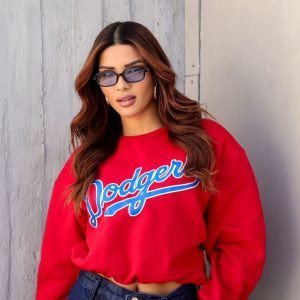 Cropped Dodgers Vermelho