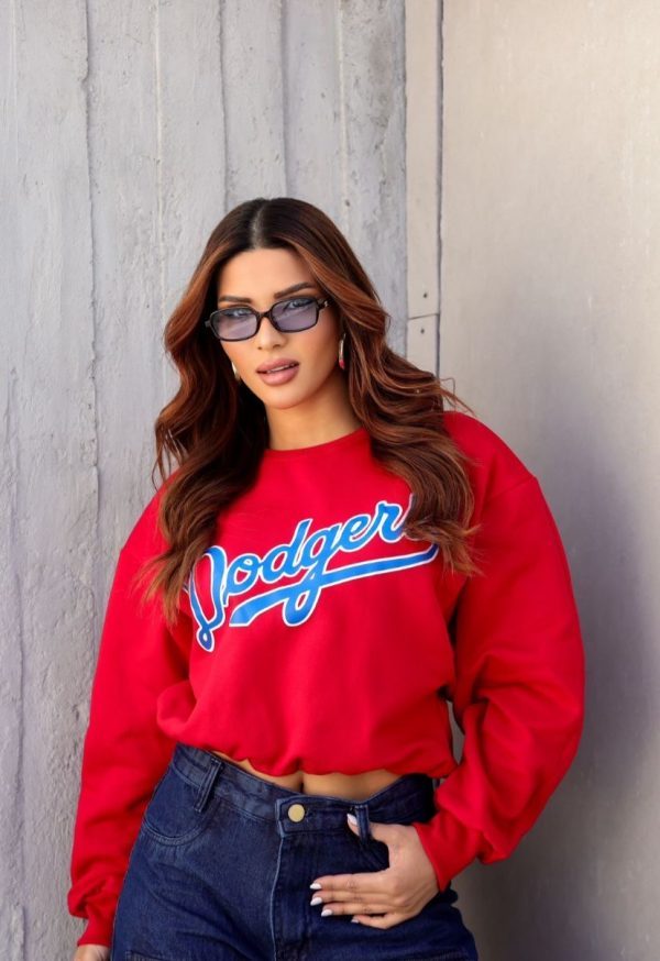 Cropped Dodgers Vermelho