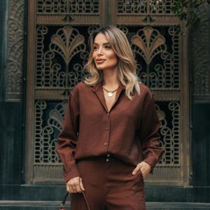 Camisa Veronica Marrom