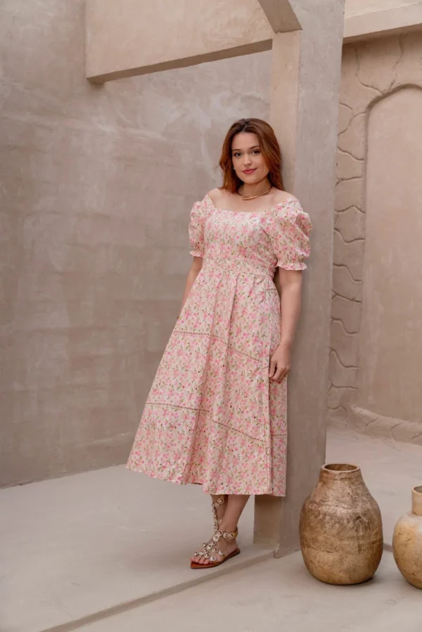 Vestido Flora Rosa