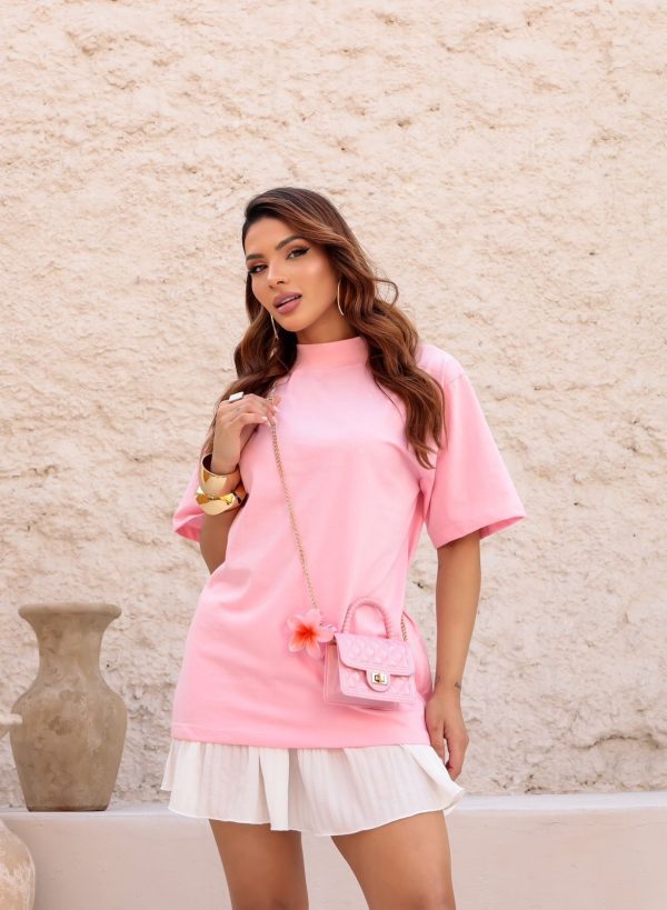 Camiseta Básica Rosa
