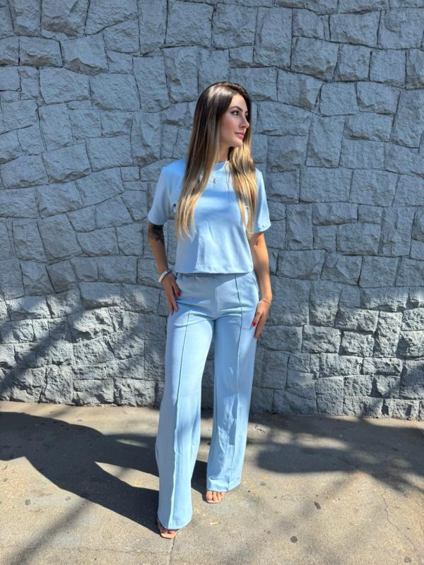 Conjunto Lídia Azul Bebê