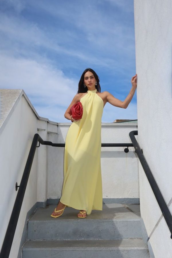 Vestido Chiara Amarelo Manteiga