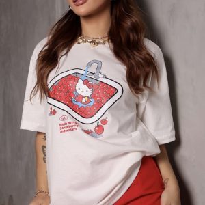 Camiseta Hello Kitty Cherry Offwhite