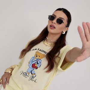 Camiseta Urso Polo Amarelo Manteiga