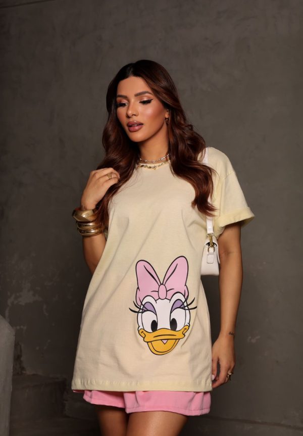 Camiseta Margarida Amarelo Manteiga